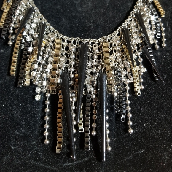 Adia Kibur spike and chain necklace - Picture 1 of 4